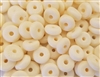 11mm Round Donut Circle Genuine Bone Beads, 8 ct Bag