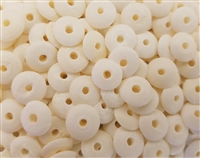10mm Round Disc Saucer Genuine Bone Beads, 12 ct Bag