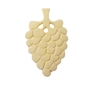 Bunch of Grapes Hand-Carved Genuine Bone Bead Pendant, 4 ct Bag
