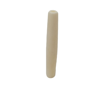 2" Ivory Hair Pipe Hand-Carved Genuine Bone Horn Beads, 4 ct Bag