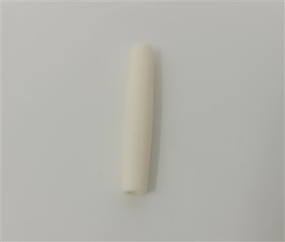 1-1/2" Ivory Hair Pipe Hand-Carved Genuine Bone Beads, 4 ct Bag