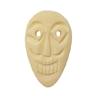 Medium Tiki Mask Hand-Carved Genuine Bone Bead Pendant