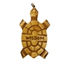 Turtle "Wisdom" Hand-Carved Genuine Bone Bead Pendant