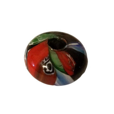 20mm Disc Saucer Multi-Color Mosaic Glass Beads, 4ct Bag