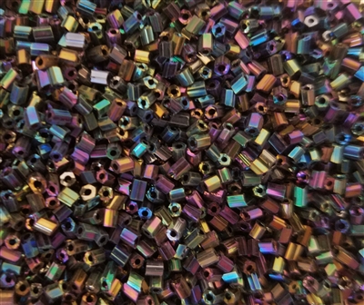 Size 10/0 2-Cut Hexagonal Glass Seed Beads (4 oz bag) - glass beads for jewelry making, beading, crafts
