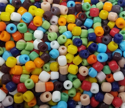 5mm Glass Tube Beads, 500 ct Bag - glass beads for jewelry making, beading, crafts