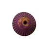 16mm Purple Fluted Metal Disc/Saucer Shaped Beads, 8 ct Bag