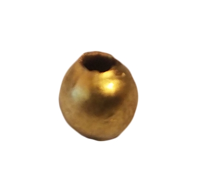 6mm Round Gold Brass Metal Beads, 16 ct Bag