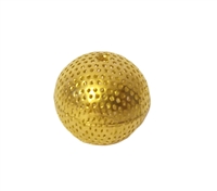 20mm Round Gold Filigree Hollow Metal Beads, 4 ct Bag - metal filigree round beads for jewelry making, beading, crafts