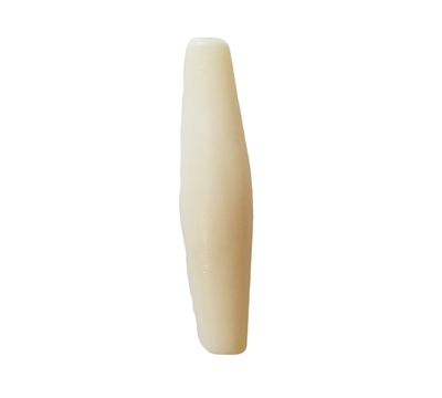 1-1/2" Ivory Plastic Bone Pipe Beads, 8 ct Bag