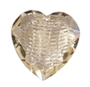 40mm Clear Crystal Heart Acrylic Pendants, 4ct Bag