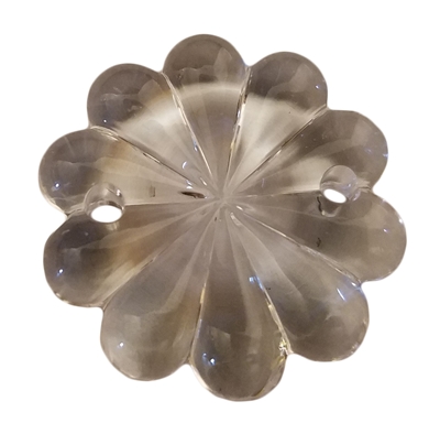 30mm Clear Crystal Flower Acrylic Charms, 8ct Bag