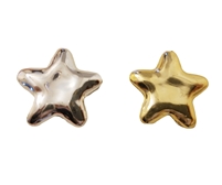 25mm Metallic Star-Shaped Plastic Beads 8 ct