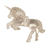 4" Clear Crystal Unicorn Acrylic Pendant