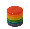 10mm Column Striped Resin Rainbow Beads 100ct Bag