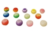 12mm Round Striped Resin Rainbow Beads 100ct Bag