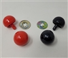 Zim's Ball-Type Plastic Clown or Animal Nose, Red or Black, 25mm (8 pcs)