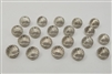 10mm Silver Seashell Buttons, 20 pcs