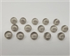 12mm Silver Seashell Buttons, 15 pcs