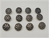 15mm Snowflake Buttons, 12 pcs
