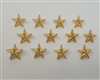 16mm Star Shaped Buttons, 12 pcs