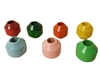 28MM Beveled Wood Beads 4 ct. Bag