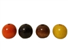 22MM Round Wood Beads (Small Hole) 8 ct. Bag