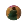 22mm Round Painted Wood Beads 4 ct. Bag