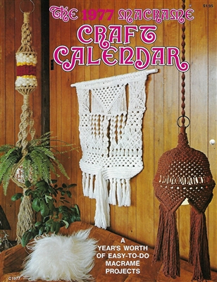 1977 Macrame Craft Calendar