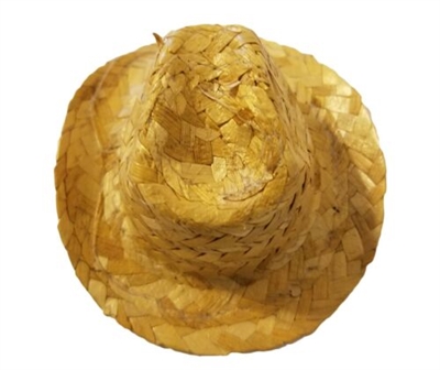 3" Straw Cowboy Hat for Dolls