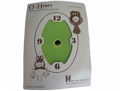 Green O' Henry Ceramic Clock Face
