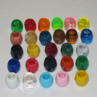 12MM 16ct. Marbella Plastic Barrel Beads