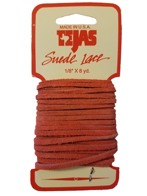 TEJAS Genuine Suede Leather Lace Cord (1/8 Inch) 8 Yard Spool