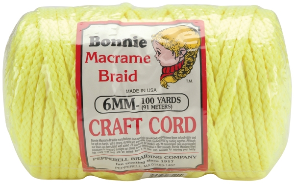 Pepperell Braiding Bonnie Braid Macrame Craft Cord