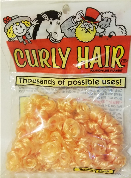 Cousindiy Curly Doll Hair .5Oz-Strawberry Blonde