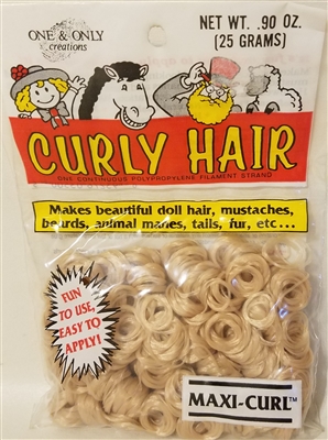 One & Only Creations Curly Doll Hair - Sandy Blonde