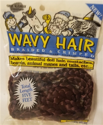 One & Only Creations Wavy Doll Hair - Dark Brown