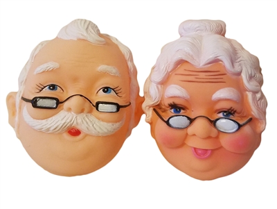 Darice Mrs. Santa & Mr. Santa Claus Vinyl Doll Faces Set