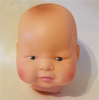 Large 5" Hard Plastic Infant Baby Doll Head