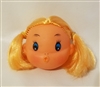 2-3/4" Blonde Doll Head with Blue Eyes & Kissing Mouth
