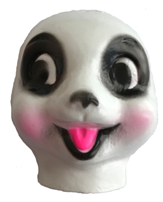 Plastic Panda Bear Animal Doll Face Mask