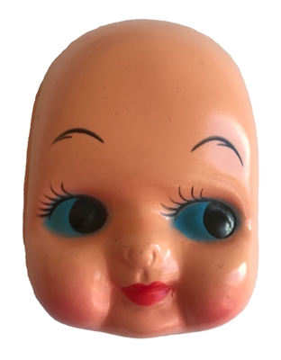 Large Head Blue-Eyed Baby Girl Doll Face Mask