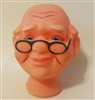 Old Man Vinyl Doll Head