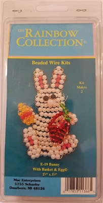 Easter Bunny with Basket & Egg Beaded Wire Kit