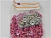 Zim's 15mm Red/Pink Albino Bunny Plastic Safety Eyes (Bulk Pack of 72 pair)