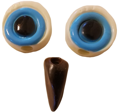 Plastic Owl Eyes & Beak Beads