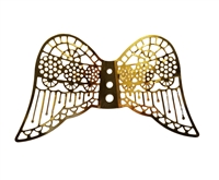 Pair of Gold Metal Filigree Angel Wings