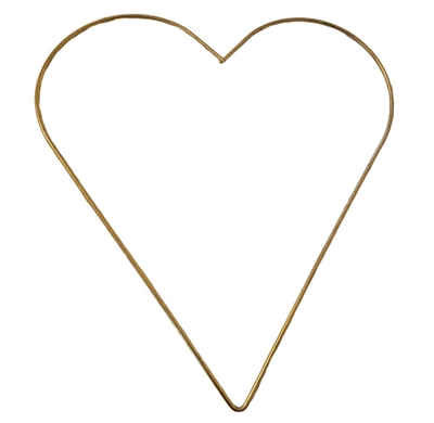 12" Brass Heart Frame