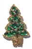 Small Christmas Tree Beaded Sequined Sew-On Applique