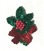 Mistletoe Christmas Beaded Sequined Sew-On Applique